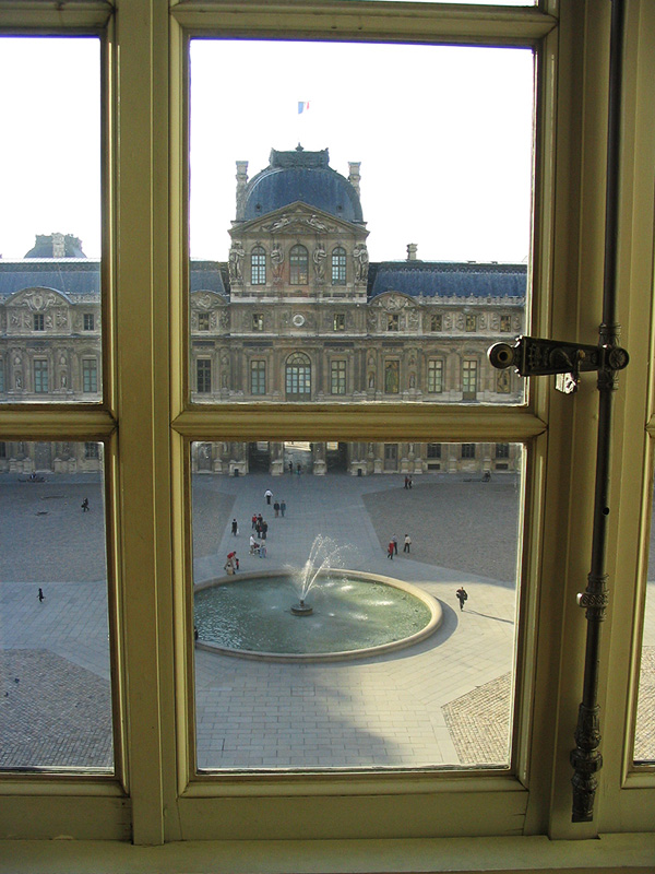 The Cour Carrée, as seen from inside the Louvre.