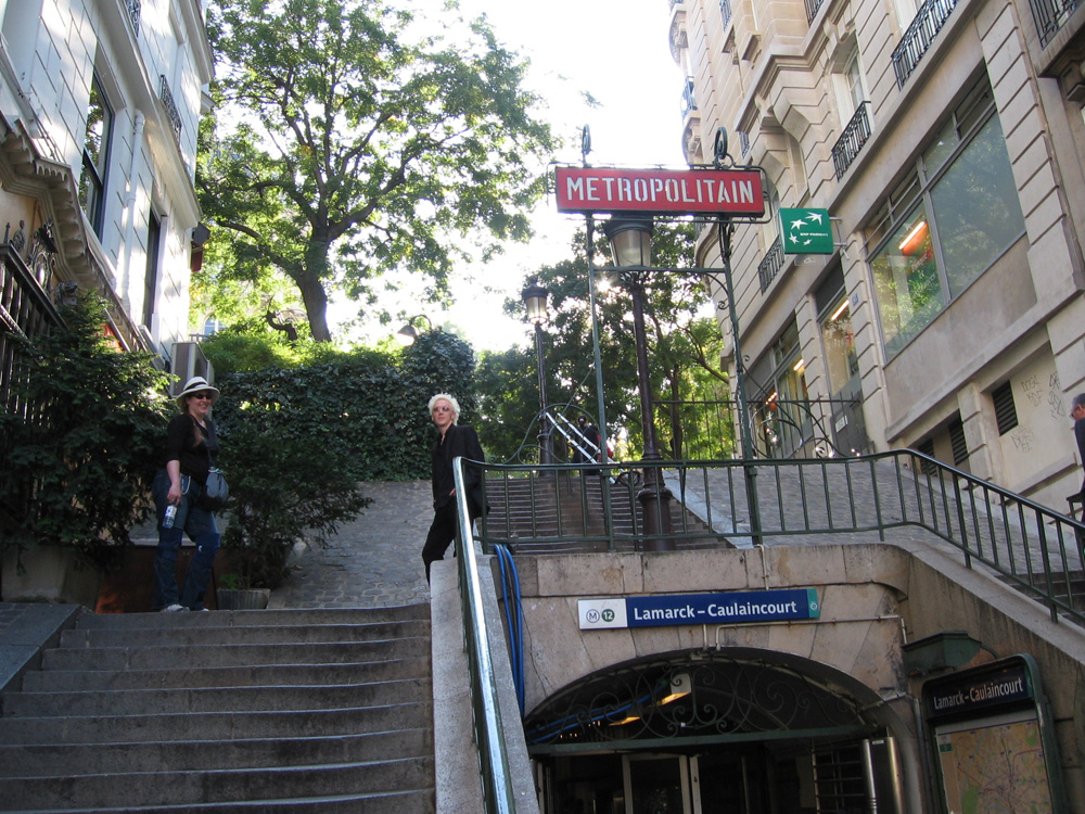 Amélie's Métro station; Lamarck - Caulaincourt