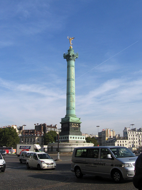 La Place de la Bastille, Paris